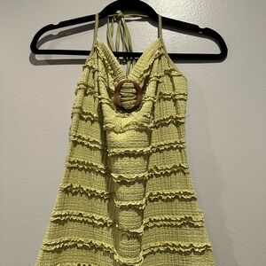 SHEIN Light Green Textured Sweater